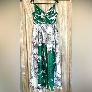 Flowing Tropical Kay Unger formal gown